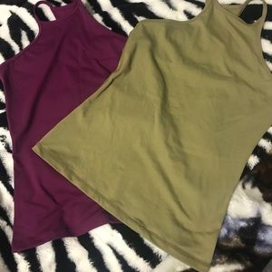 burgundy high neck tank top. Green one sold.